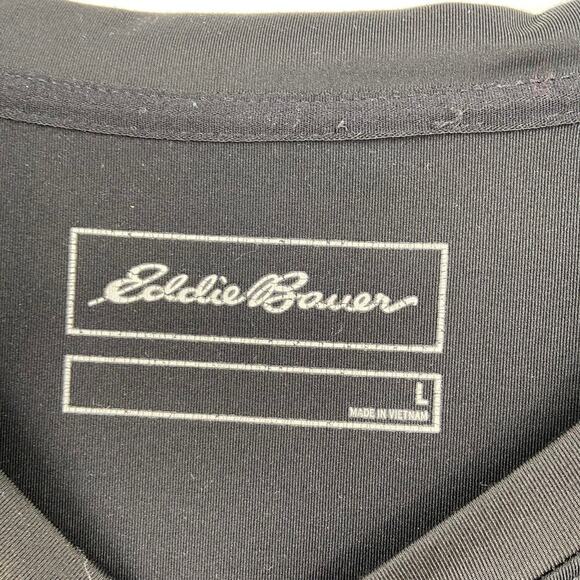 Eddie Bauer Long Sleeve Top Mens Size L Black FreeShade UPF Stretch Long Sleeve - Picture 3 of 9